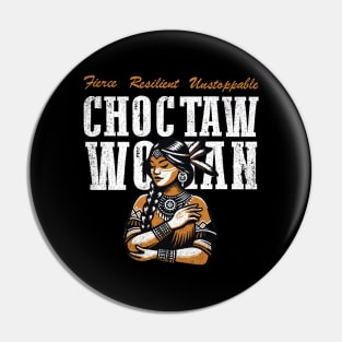 Proud Choctaw Woman Pin