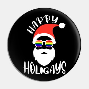 Happy Holigays Pin