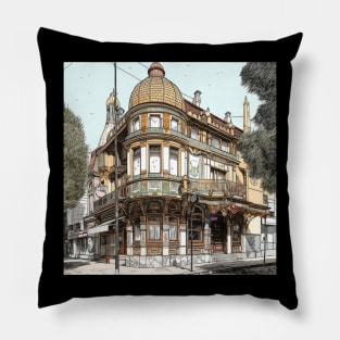 Fresno city drawing Pillow