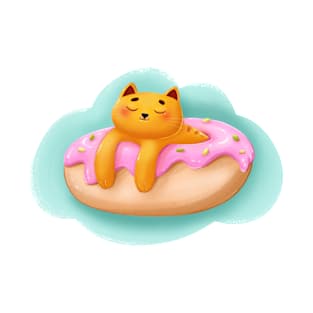 Cat & donut T-Shirt