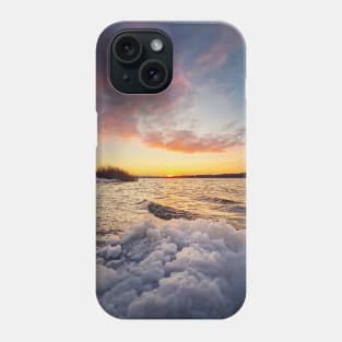 Windy evening at the lake Phone Case