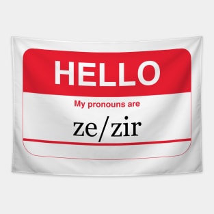 my pronouns are ze/zir Tapestry