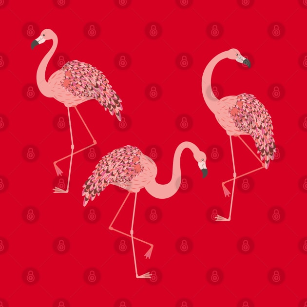 Pink flamingo design by AnnArtshock