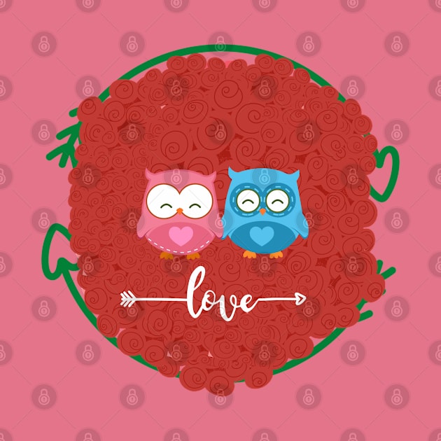 couple owls by tubakubrashop