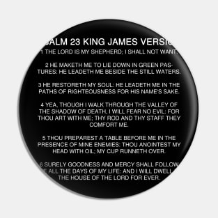 Psalm Chapter 23 King James Version Text Quote Pin