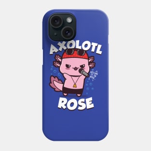 Cute Kawaii Axolotl Cartoon Rock And Roll Band Gift For Axolotl Lovers Phone Case