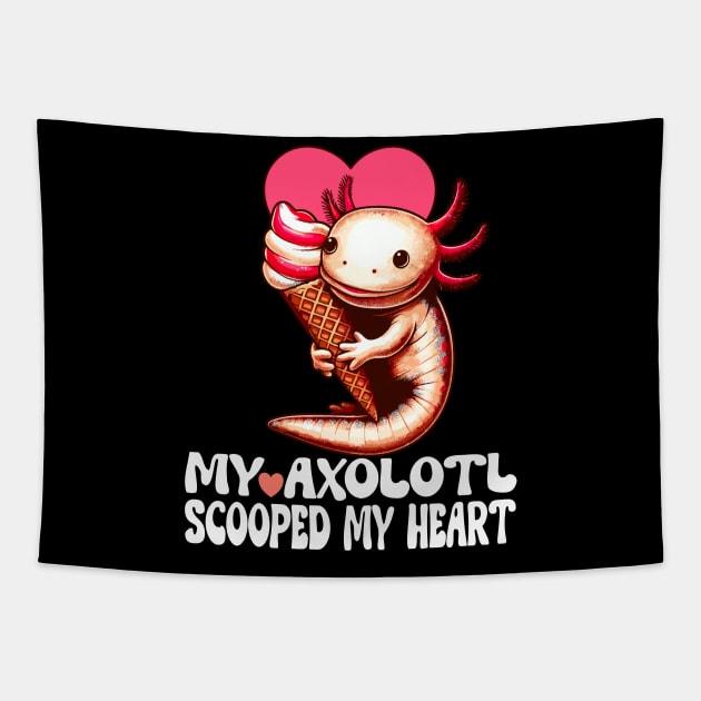 Axolotl Pet Tapestry by Outrageous Flavors