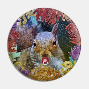 Squirrels with pacifierr funny Pin