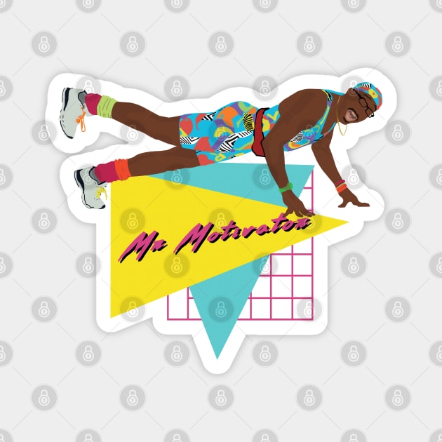 Mr Motivator 80s 90s Nostalgia Magnet by Hevding