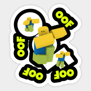 Roblox Oof Stickers Teepublic - pegatinas oof roblox redbubble