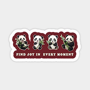 Joyful Pandas Magnet