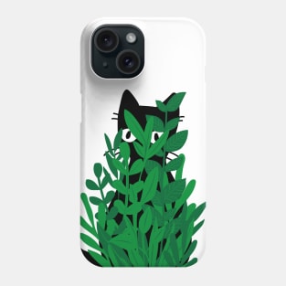 Cat in Green Pocket Phone Case