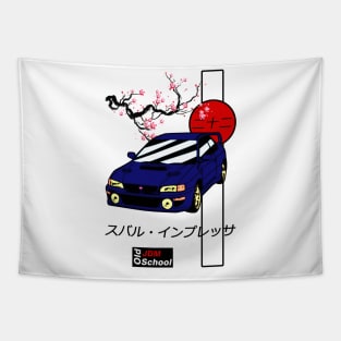 JDM 22b Blue Red Sun Edition Tapestry