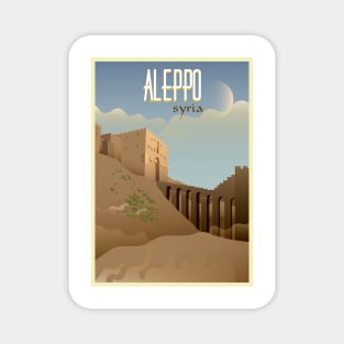 Aleppo, Syria - Vintage Travel Poster Magnet