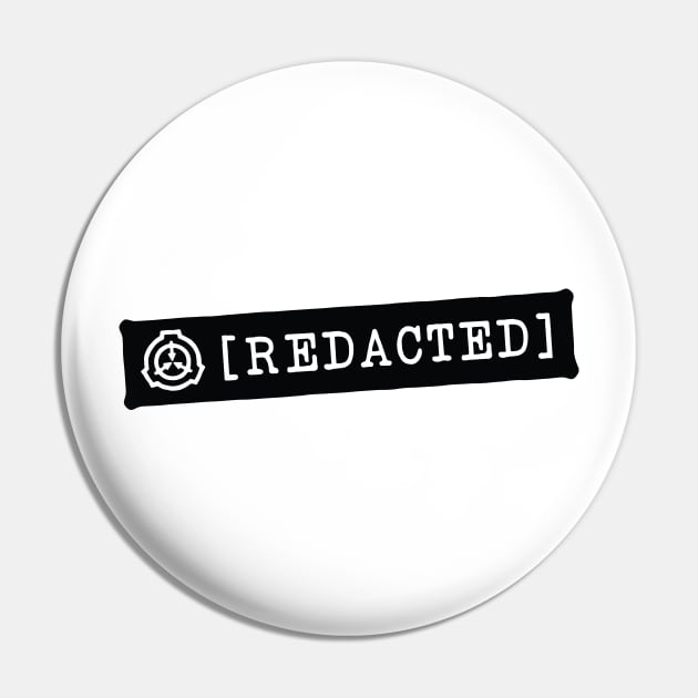 SCP Redacted Pin by Pufahl