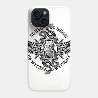 As Above So Below Hermes Trismegistus - Hermetic Hermeticism Alchemy Occult Thoth Phone Case