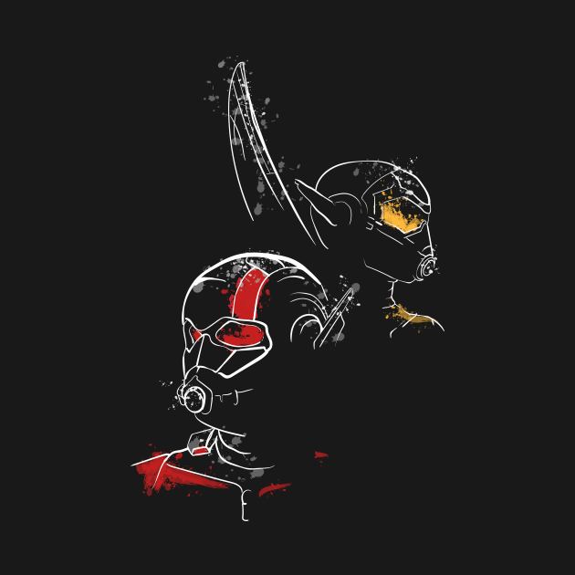 Ant Man And Wasp Splatter by FortuneDesigns