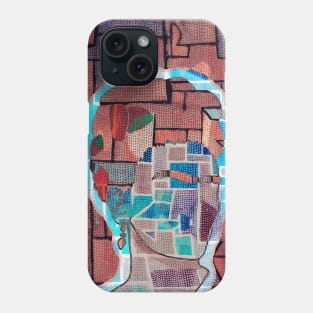 Frida's Silhouette on Paul Klee Painting Phone Case