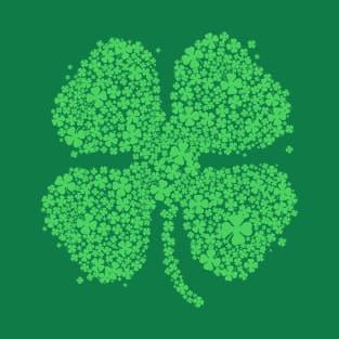 Four Leaf Clover Green Shirt St Patricks Day Shamrock Shirt II T-Shirt