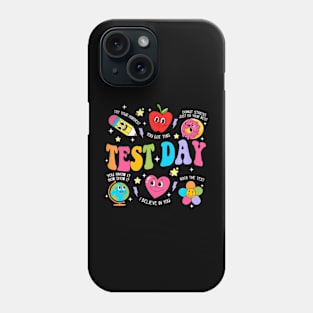 Test Day The Test Testing Day Motivational Teacher Kids Phone Case