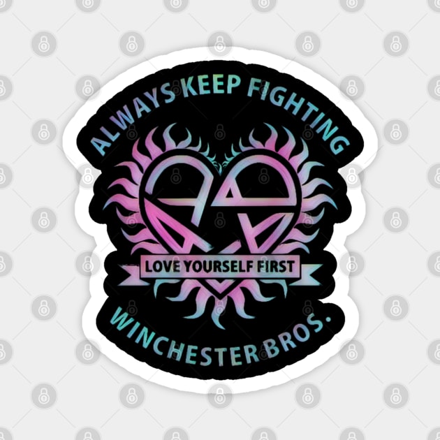 Always Keep Fighting Magnet by Studio 66 Shop