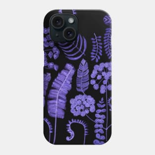 Monochromatic Foliage Night Phone Case