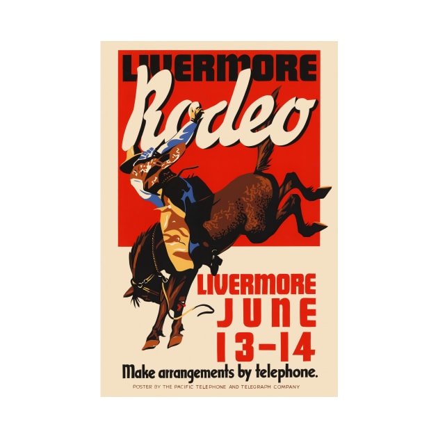 Livermore Rodeo USA Vintage Poster 1933 by vintagetreasure