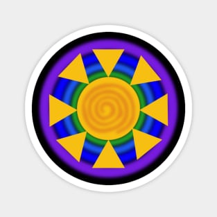 Rainbow Sun Magnet