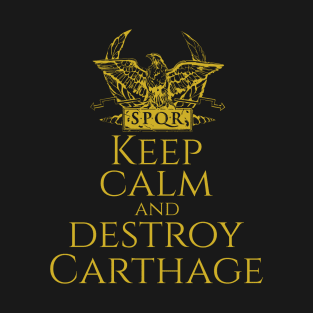 History Of Ancient Rome - Keep Calm And Destroy Carthage T-Shirt