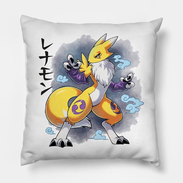 renamon Pillow by fancy ghost