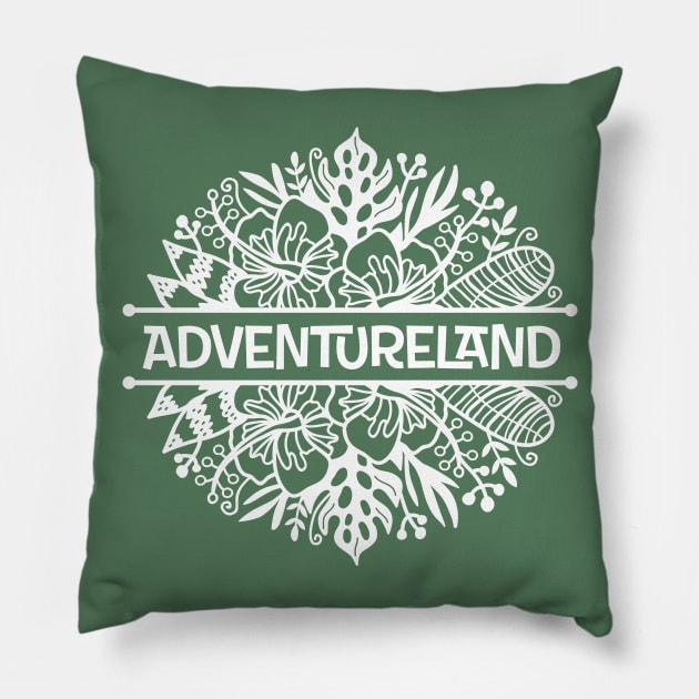 Adventureland Pillow by GoAwayGreen