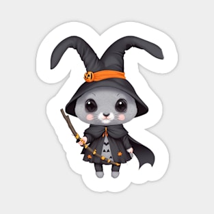 Rabbit on Halloween Magnet