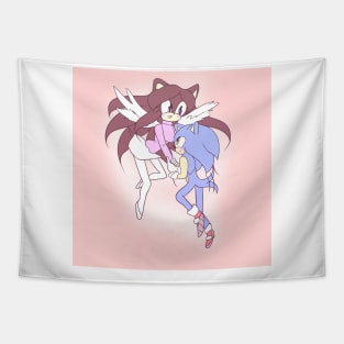 Angel OC with Sonic The Hedgehog Tapestry