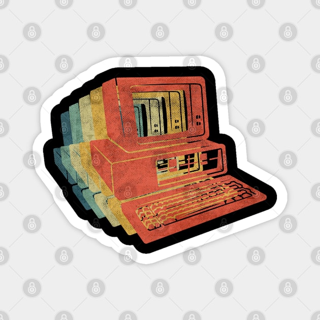 Computer Retro Retro Vintage Color Magnet by bridgewalker