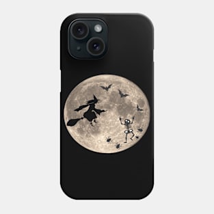 witch on the moon Phone Case