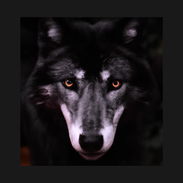 Black Wolf stearing you by KonczStore