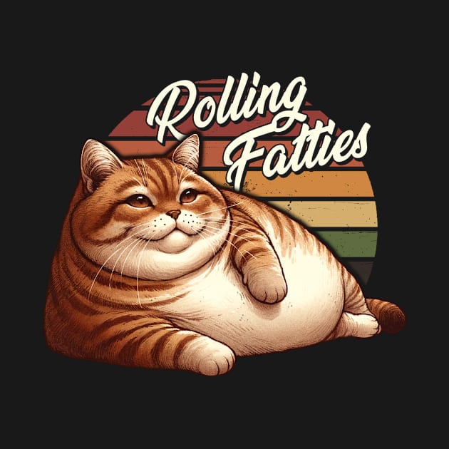 Rolling Fatties Chunky Charm Chronicles Fluffy Fat Cat Wall Decor by BoazBerendse insect