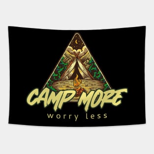 camp more worry less Tapestry