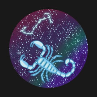 Scorpio Zodiac Sign Scorpion with Constellation T-Shirt