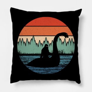 Bigfoot Loch Ness Monster Pillow