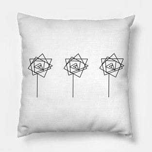 Jagged Roses Pillow