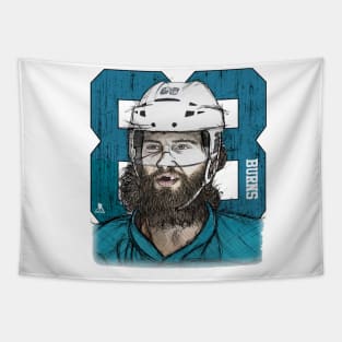 Brent Burns Seattle Sketch 88 Tapestry