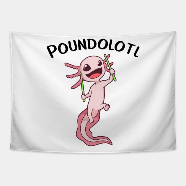 Pound Fitness - Poundolotl Tapestry by Modern Medieval Design