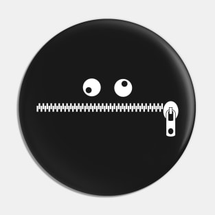 Zipper monster Pin