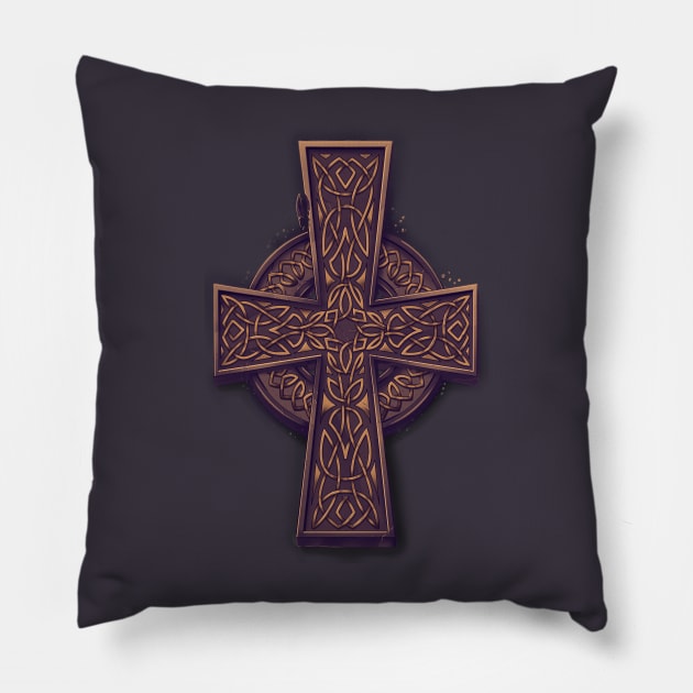 Celtic cross Pillow by pakowacz