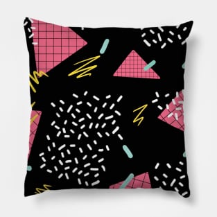 Memphis Disco (Black) Pillow