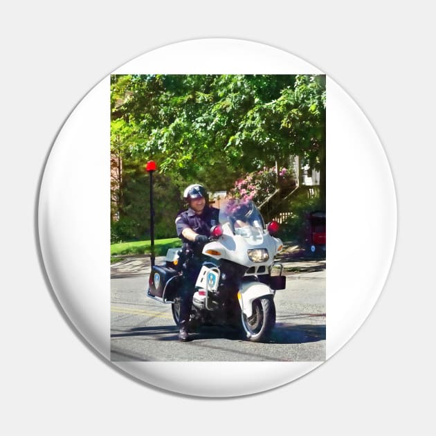 Policeman On Motorcycle Pin by SusanSavad