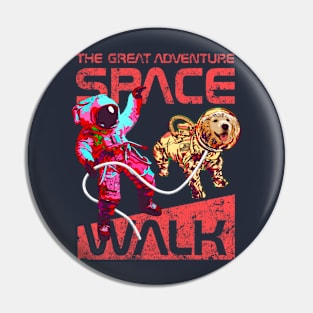 Cool Tees Pet Astronaut Dog in Space Pin