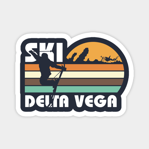 Ski Delta Vega Magnet by MindsparkCreative