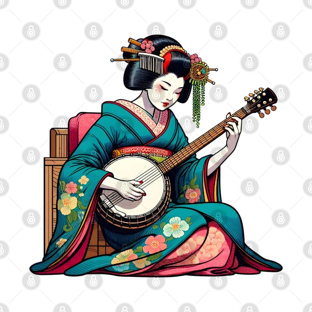 Banjo geisha by Japanese Fever